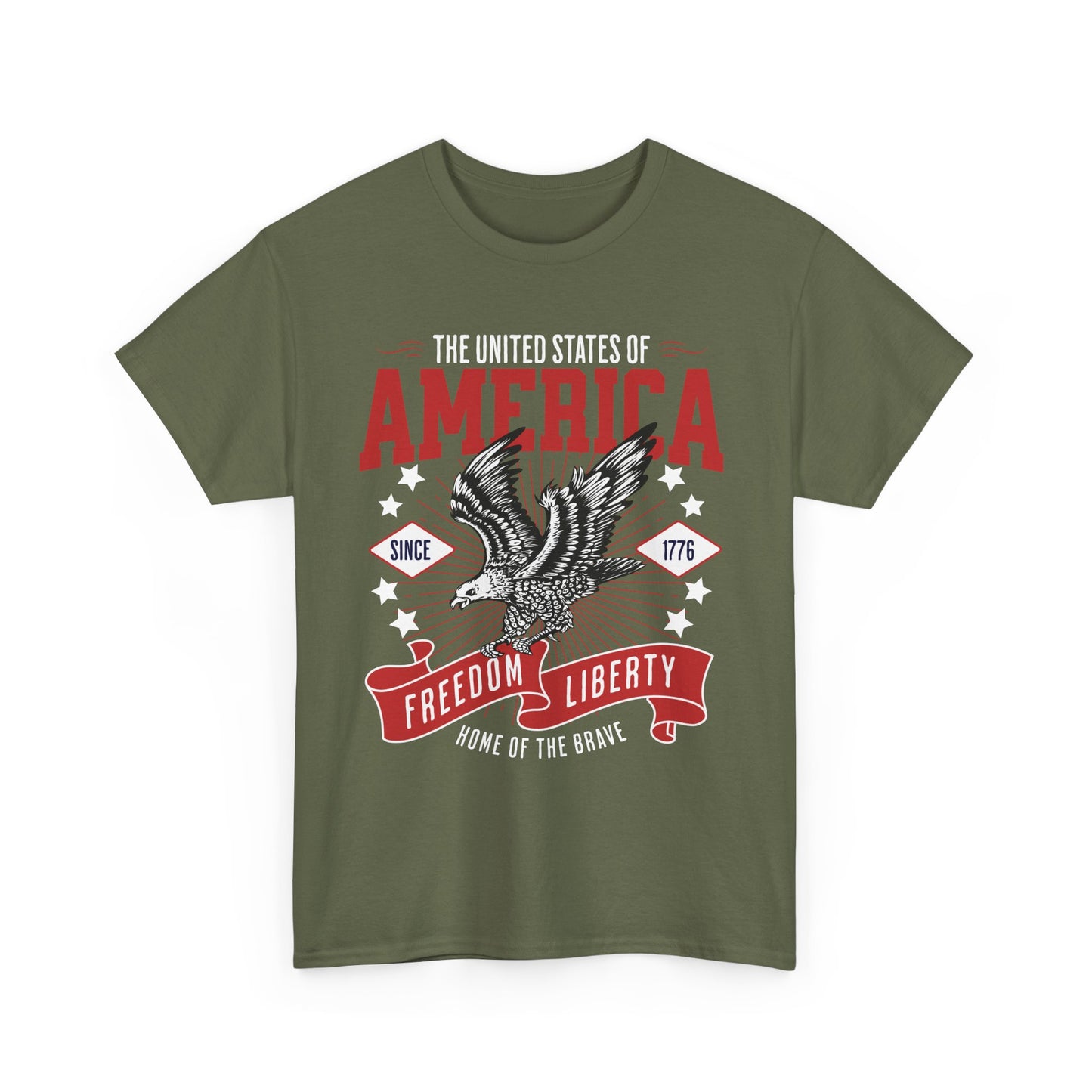 American USA Home of The Brave T-Shirt